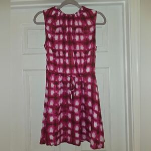 Bella D. Pink and White Tie Dye Dress
